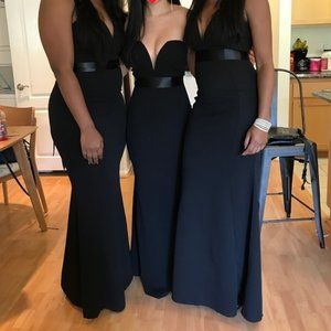 Windsor Black Bridesmaid Dress